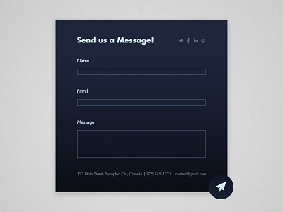 Contact Us // 028 contact contact us daily ui dailyui email message send ui ux