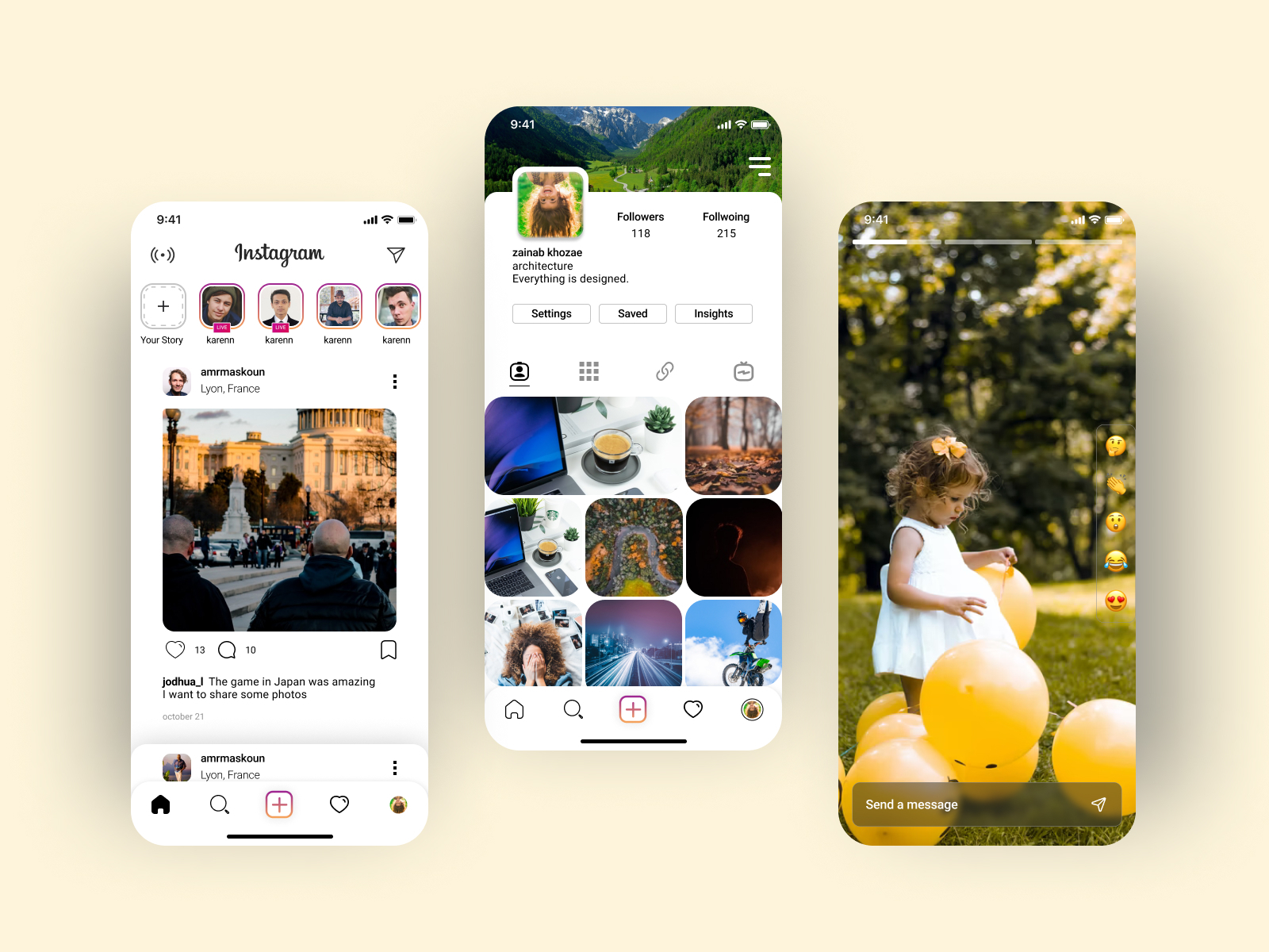 Instagram Redesign Concept by zainab on Dribbble