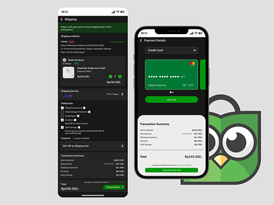 Tokopedia UI Redesign: Check Out with Credit Card app branding design illustration logo minimal typography ui ux vector