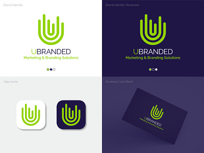 UBranded – Marketing & Branding Solutions app art brand brand design brand identity branding color colorful colorful design creative letter letterforms logo design logo letters logotype modern sub brand type typography vector