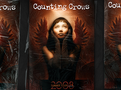 Counting Crows 2008 Summer Tour Poster art art direction creative creative direction design graphic illustration layout photoshop poster poster art typography