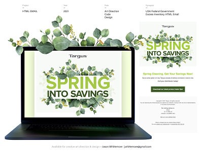 Spring into Savings art direction branding creative direction css email email design front end dev html html coding typography