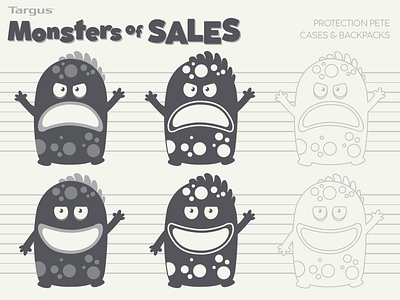 Targus – Monsters of Sales design illustration vector