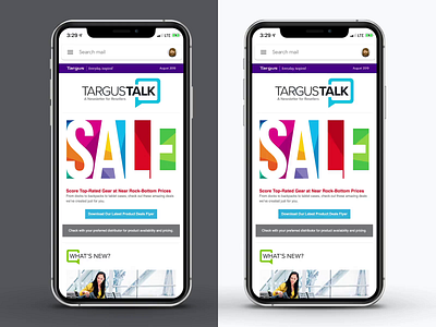 Targus Talk design email design html responsive ui