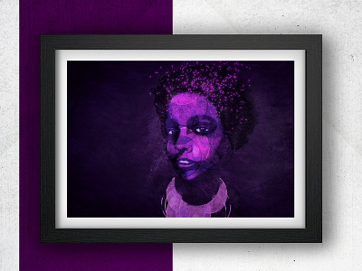 Mother – Mixed Media, 2019 art brush design graphic graphicart illustration magenta painting photoshop poster purple violet work for hire