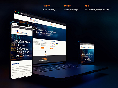 Code Refinery Website Redesign branding design photoshop ui ux web web design website website design
