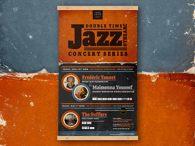 Double Time Jazz Poster campaign concert design graphic indesign jazz large format layout music photoshop poster poster art series tour type typogaphy