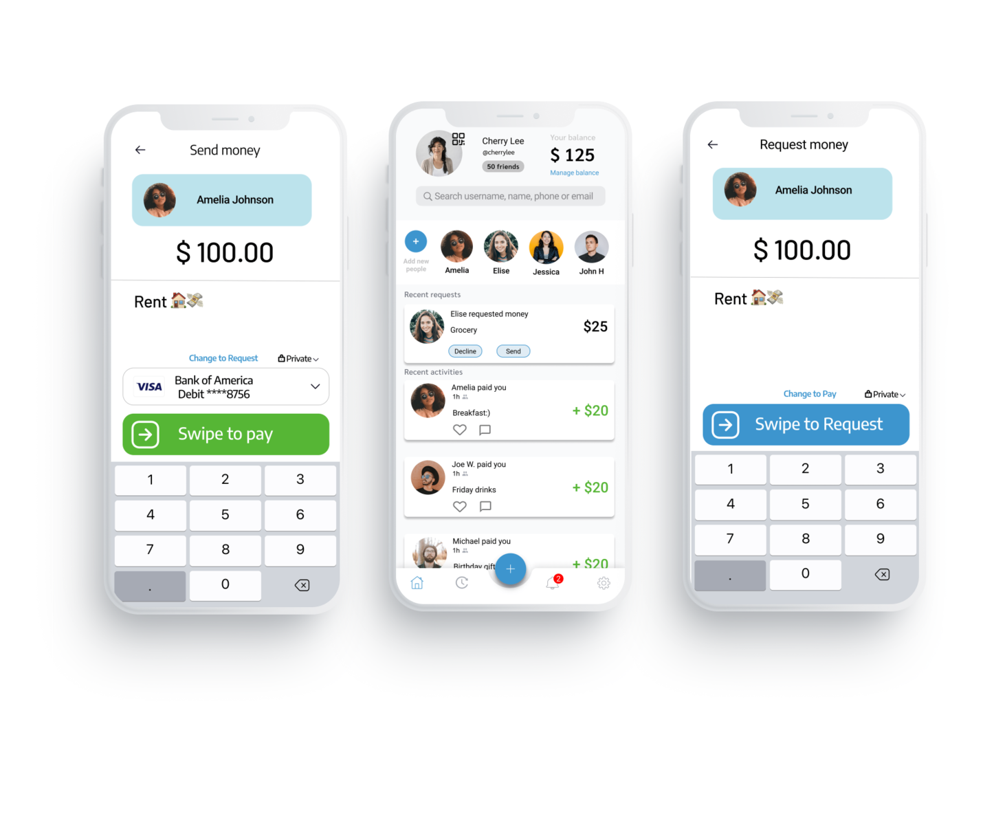 Venmo Redesign by Linh Le on Dribbble