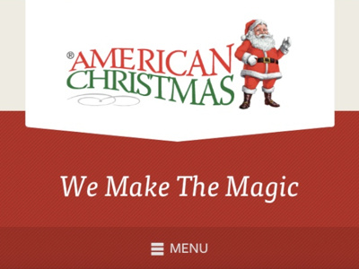 American Christmas Website Header