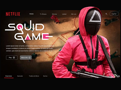 Netflix Page app beginner branding design illustration login screen ui ui design ux