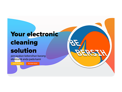 BEBERSIH - A Cleaning Service for Device design flat ui ui design ux web website