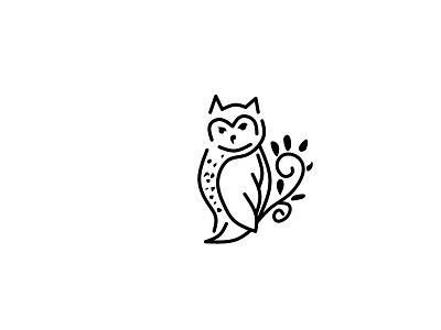 Proyek 91 Owl line lineart logo logo design owl logo