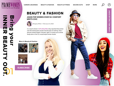 PRIMEWOMEN LANDING PAGE ui ui ux