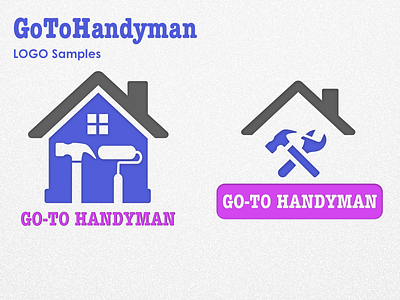 Goto Handyman logo handyman logo variations