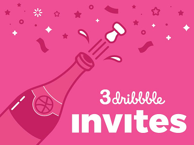 3x Dribbble Invites dribbble invites