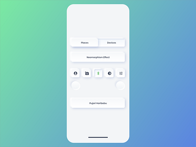 Neomorphism branding design illustration ui ux