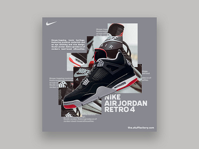 Nike Jordan Social Media Ad advertisement branding design graphic design illustration