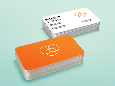 Stack Business Card Mock Up