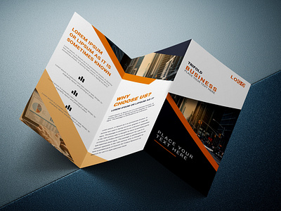 DE Trifold Leaflet Mockup