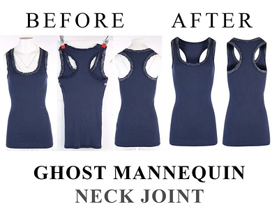 Ghost Mannequin | Neck Joint | Adobe Photoshop