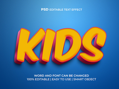 Kids 3D Text Effect text effects