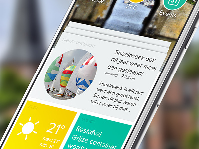 NDC Mediagroup App android app design iphone local mobile news newspaper peperzaken ui ux
