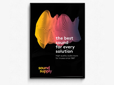 Sound Supply branding clean color design groningen identity logo sonos sound visual waves