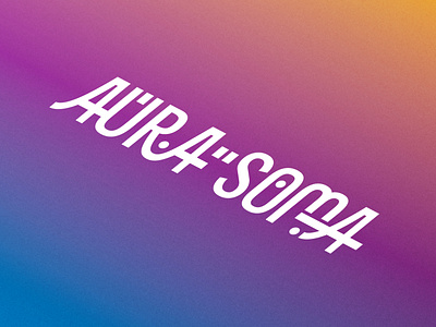 Aura Soma branding typography