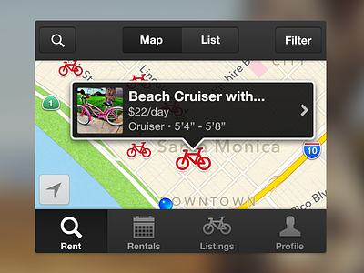 Spinlister airbnb for bikes ios iphone peer to peer spinlister