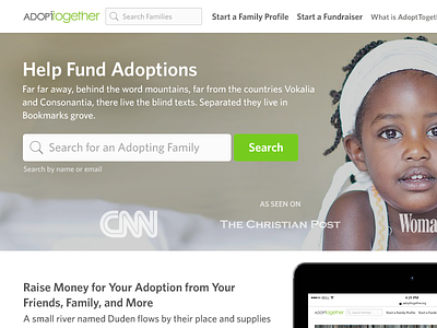 AdoptTogether adopting adoption adoptions crowd fund crowdfunding kickstarter