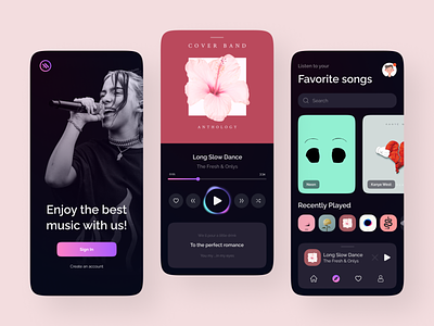 Morvo - Music Player App album app band bands lyric lyrics mobile mobile app music music app music player musician musics play player playlist shuffle song songs uiux