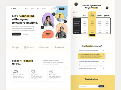Umeet. - Video Conference Landing Page