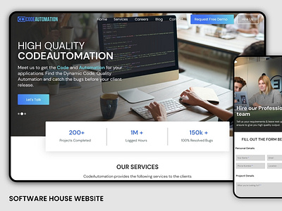 Software house/Informational website ui ux website design
