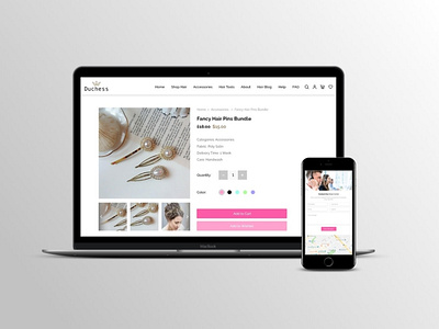 Ecommerce product detail screen