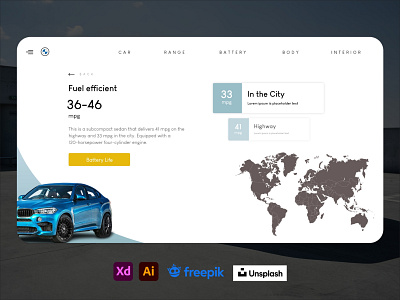 Fuel Capacity of car state | Car website animated website car car website design landing page ui ux website design