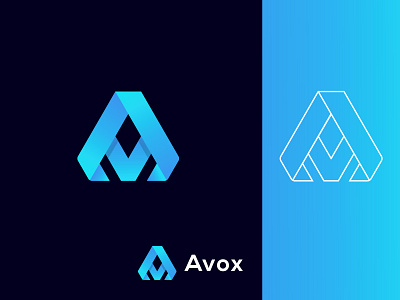 Letter A Logo Mark. Avox Logo