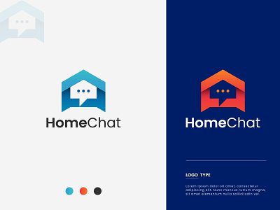 Chat Icon Logo. Home Chat. App icon