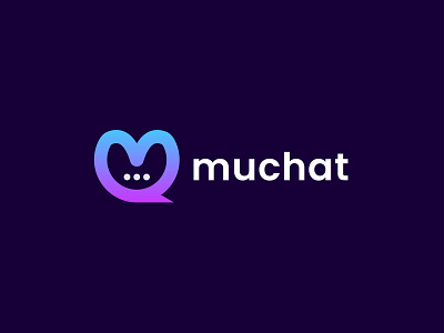 M + Chat Icon app app logo art branding chat icon chat logo colorful creative design icon illustration lettermark logo logo mark m chat logo m icon modern simple