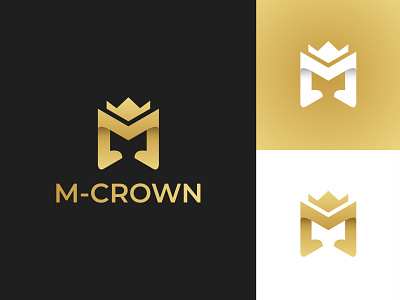(M + Crown) Logo Mark brandmark castle combination mark creative mark crown designer gold king knight letter mark logo logo mark logo type luxury m crown m king minimal monogram queen royal