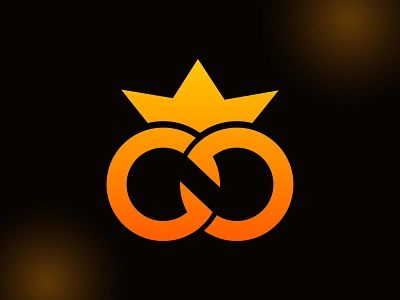 Infinity Crown Logo brand identity brand mark creative mark crown crown logo crypto currency design gold infinite infinity crown knight logo mark logodesign logos logotype minimal monogram royal logo royality