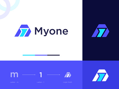 Myone Logo - M1 Letter mark