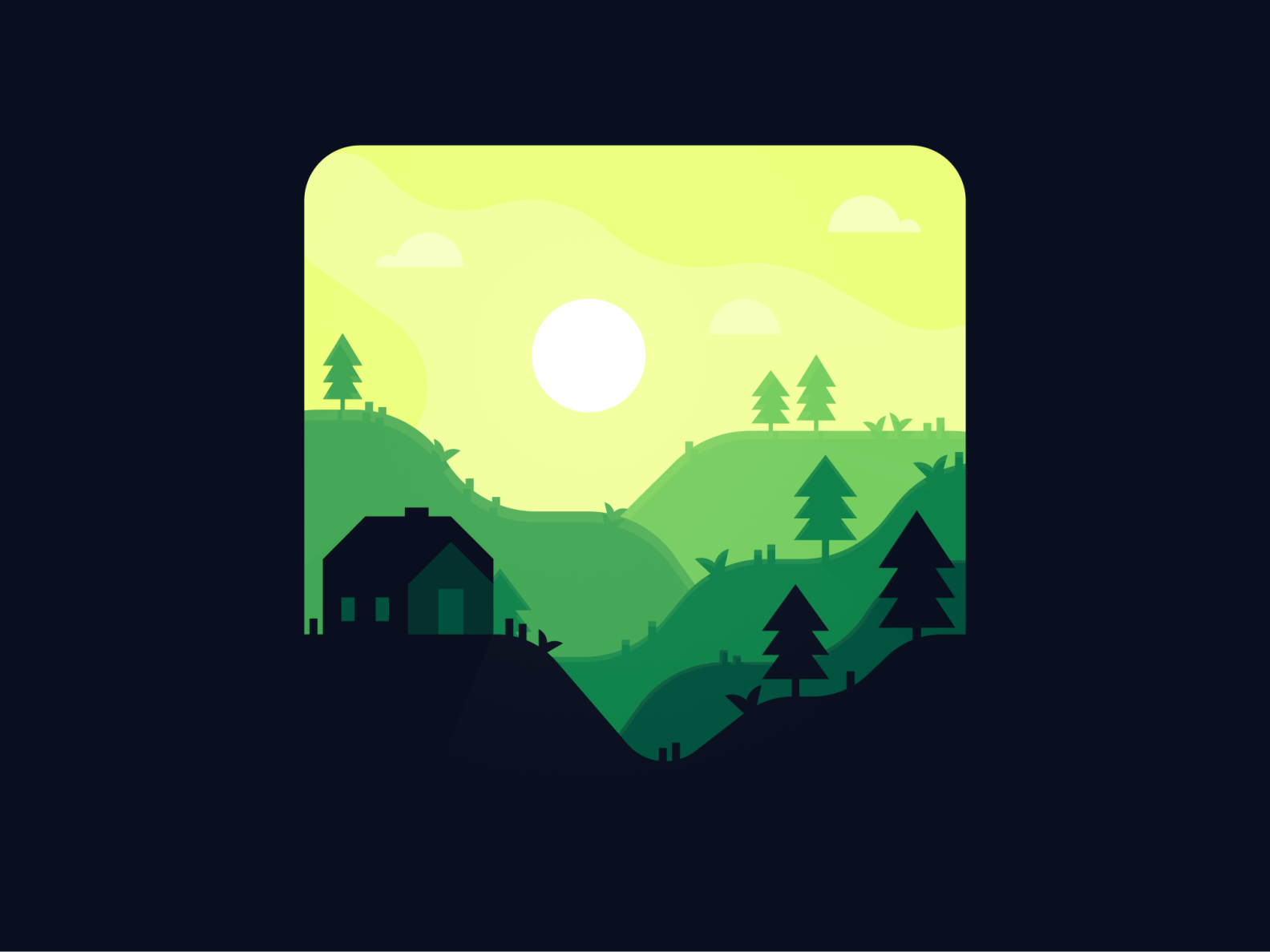 Forest by porcan on Dribbble