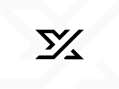 YX Monogram branding design logo logo design monochrome monogram x xy y yx