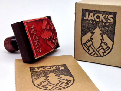 Identity and Packaging Design - Jack's Supply Co. branding identity logo packaging stamp thick lines