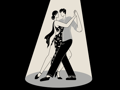 Flame art challenge charecters concept dancing design digital flame flat freelance illustration illustrator love man and woman people tango vector