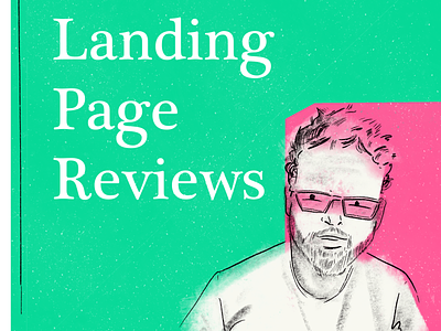 Landing Page Reviews art hand drawn illustration