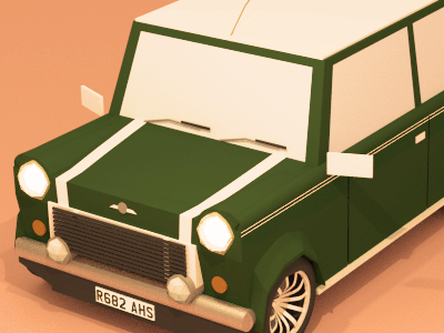Mini Lowpoly 3d blender car cgi design graphics illustration isometric light lowpoly mini render