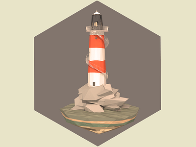 LightHouse 3d background blender cgi design faro graphics illustration light lighthouse lowpoly render