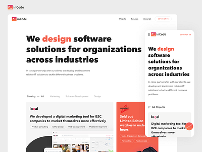 Corporate Website Home Page corporate website design development home page landing page mobile development portfolio project management software development ui ux web design web development website