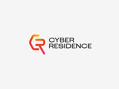Cyber Residence branding cyber design gradient graphic design logo logodesign logotype mark modern monogram